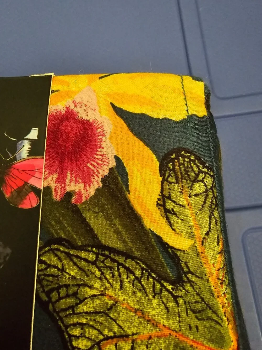 Christian Lacroix  Duvet Cover Set Cotton Tropical Floral Navy Blue NWT